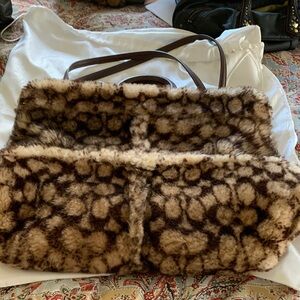 coach shearling bag.